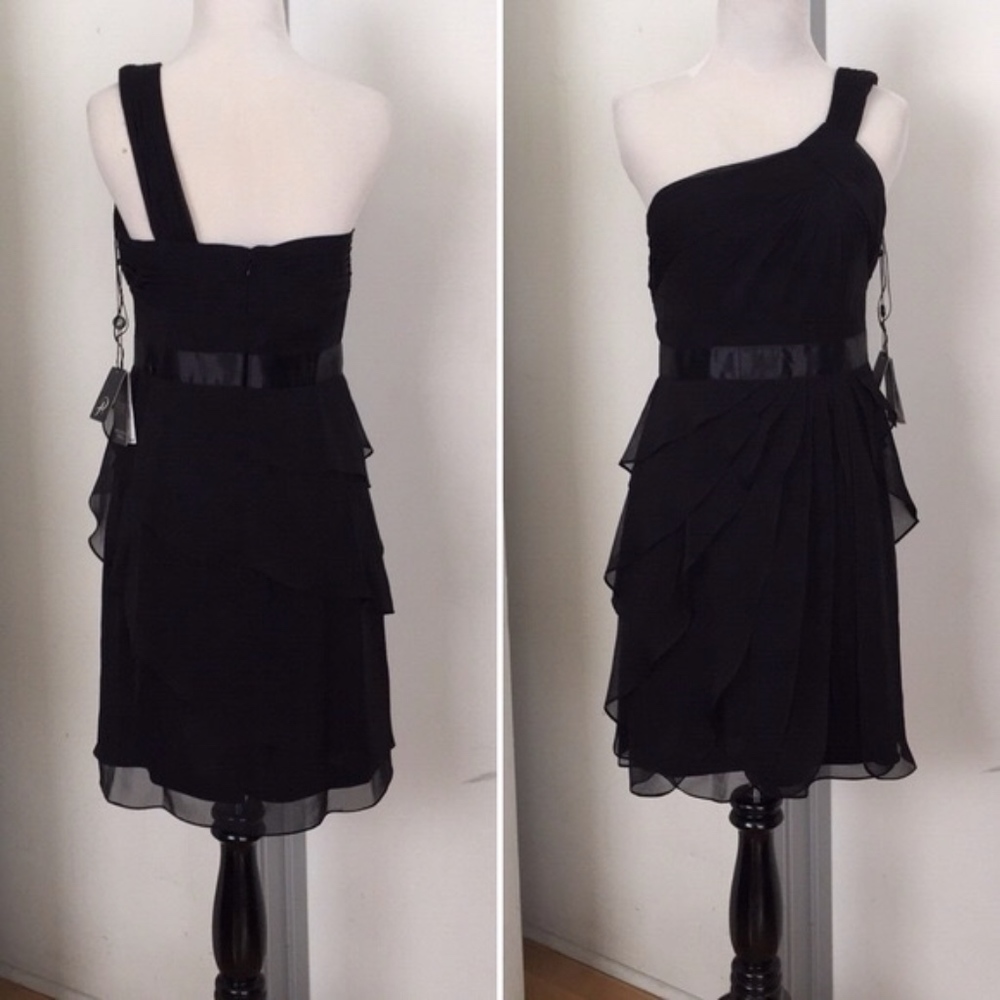 SOLD! Adrianna Papell One Shoulder Dress